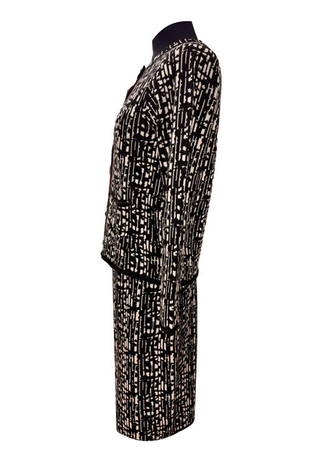 Coordinato cardigan e gonna in maglia a fantasia CECILIA BENETTI | Coordinati | C9.75.7801530